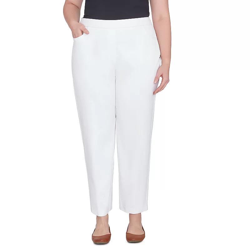 Plus Size Alfred Dunner Allure Pull On Ankle Pants, Womens Product Image