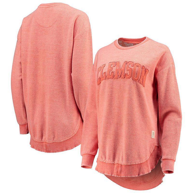 Womens Pressbox Clemson Tigers Ponchoville Pullover Sweatshirt Product Image