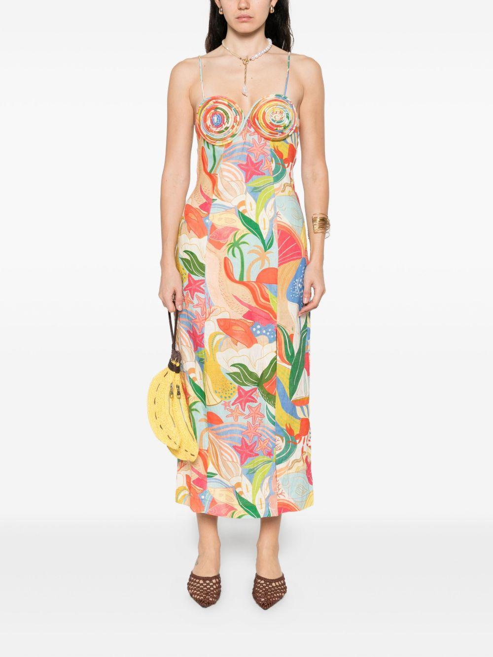 graphic-print midi dress Product Image