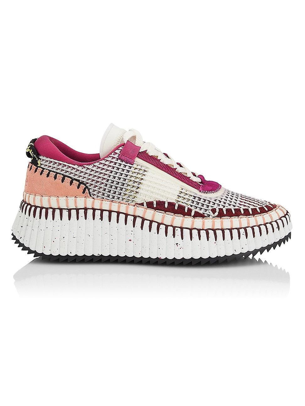 Womens Nama Mixed Media Platform Sneakers Product Image