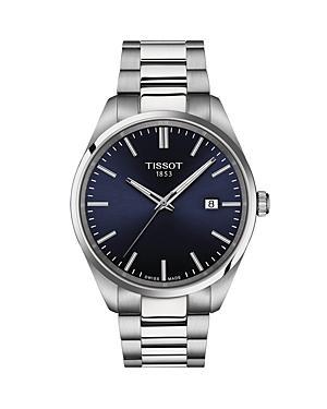 Tissot Mens Classic Collection Pr 100 Blue Dial Stainless Steel Bracelet Watch Product Image