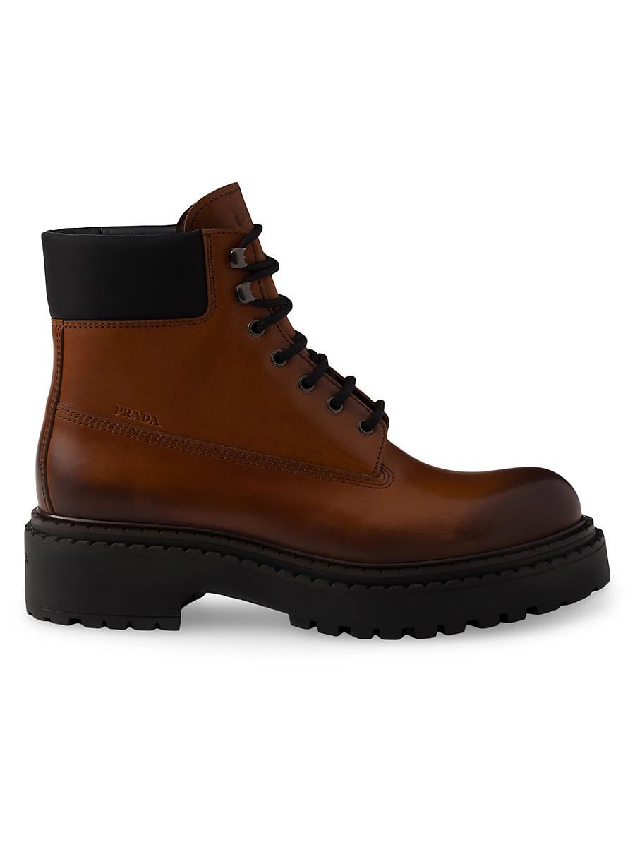 Mens Leather and Re Nylon Work Boots Product Image