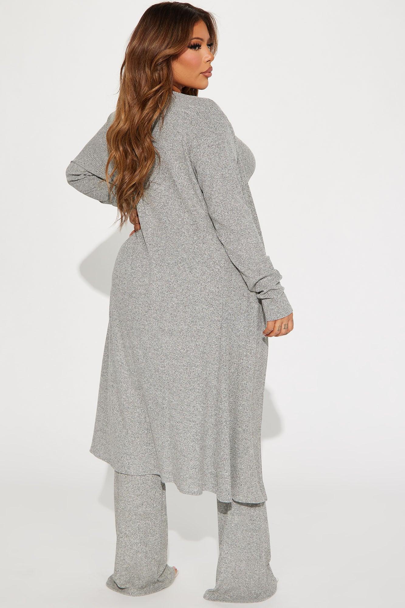 Keep Calm Jumpsuit Set - Heather Grey Product Image