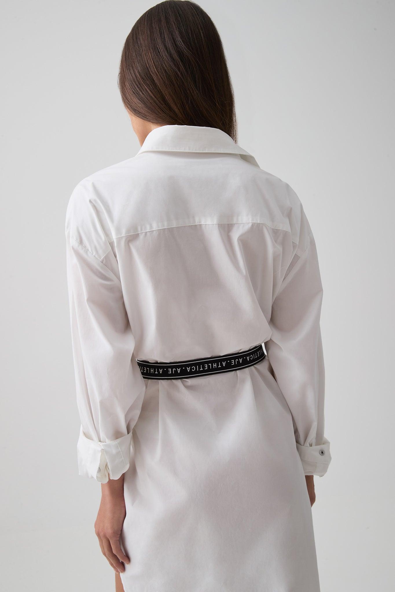 Belted Logo Shirt Dress 824 Product Image