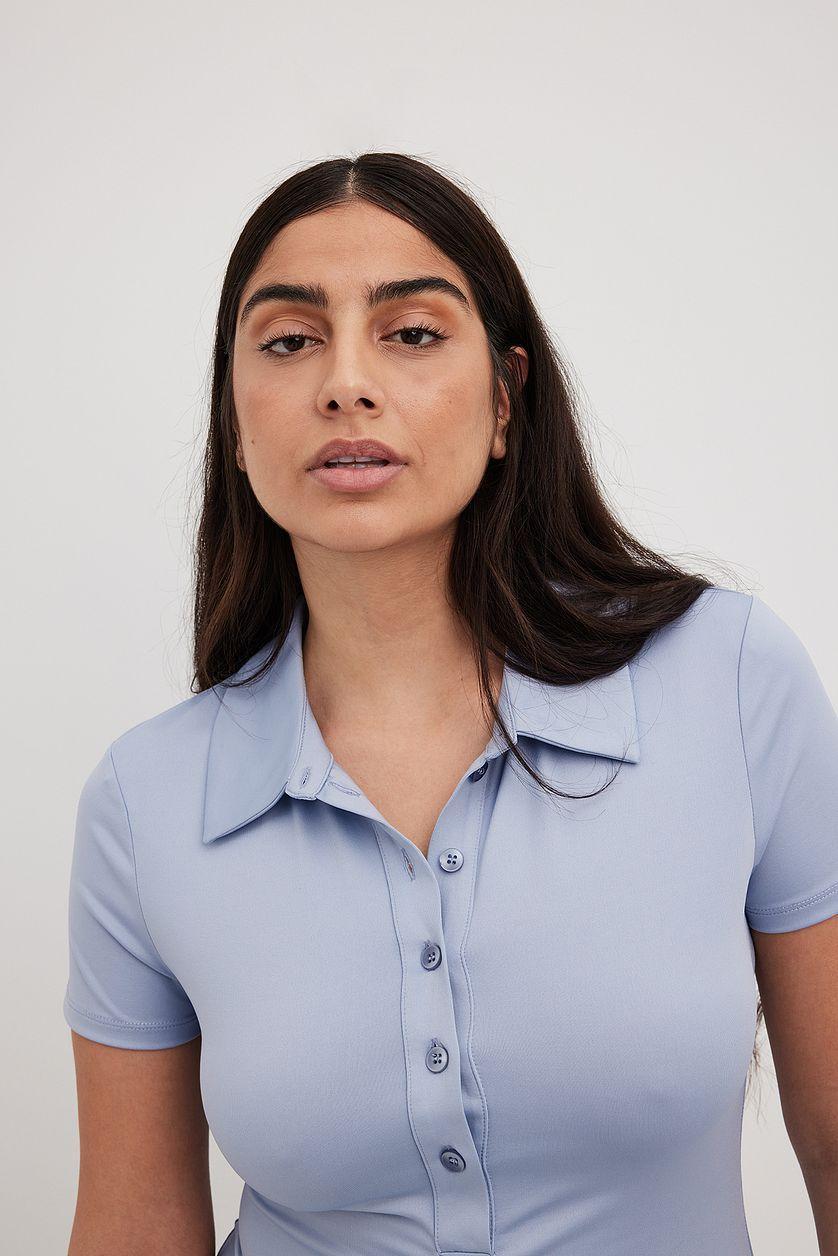 Short Sleeve Fitted Playsuit Product Image