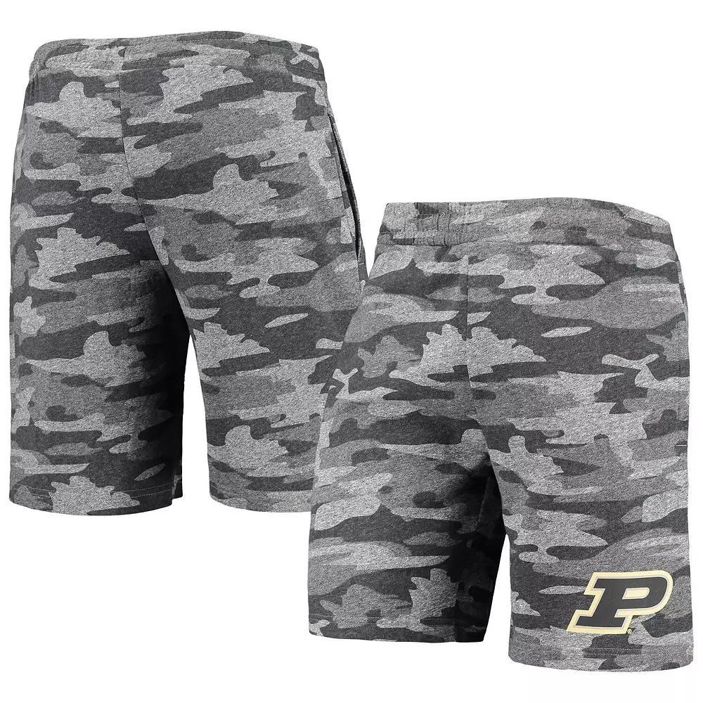 Men's Concepts Sport Charcoal/Gray Purdue Boilermakers Camo Backup Terry Jam Lounge Shorts, Size: XL Product Image