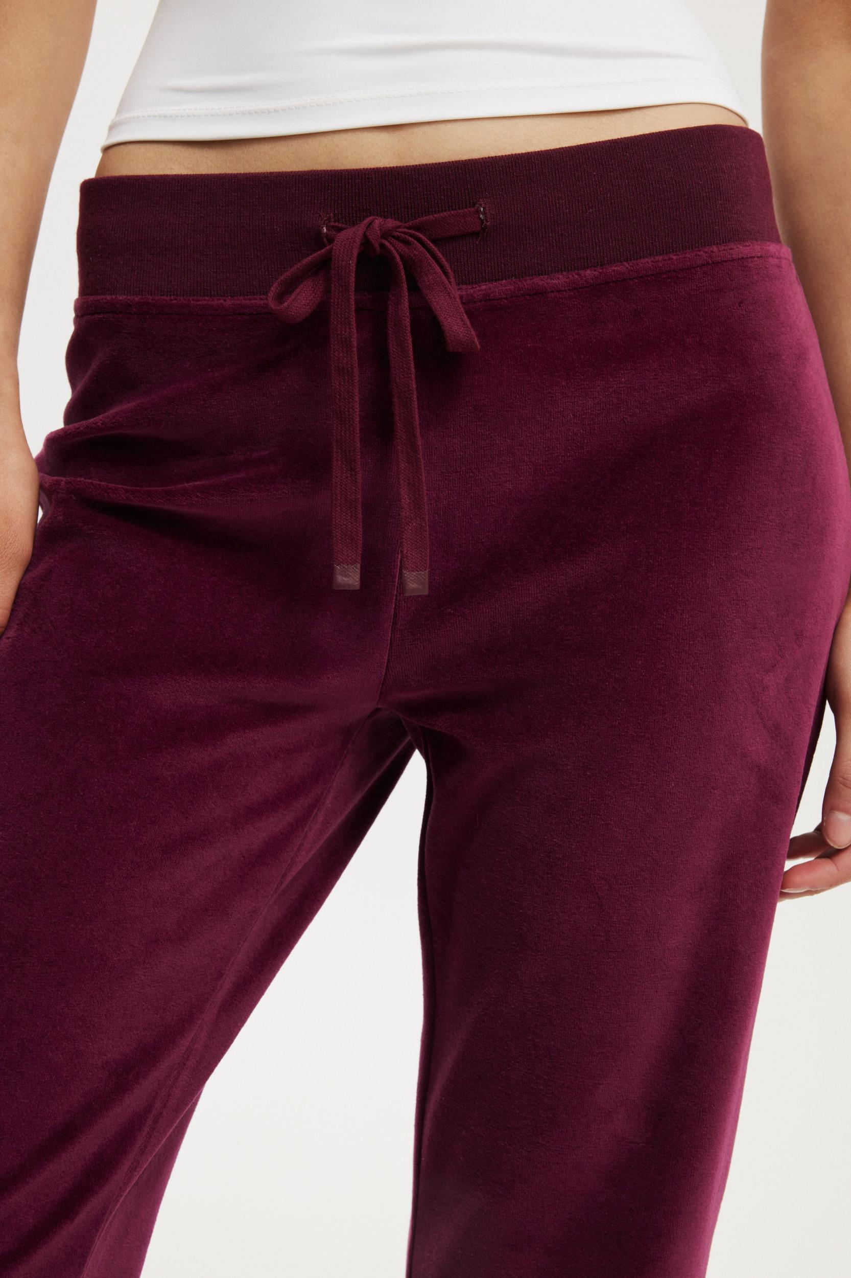 Velour Wide Leg Sweatpant Product Image