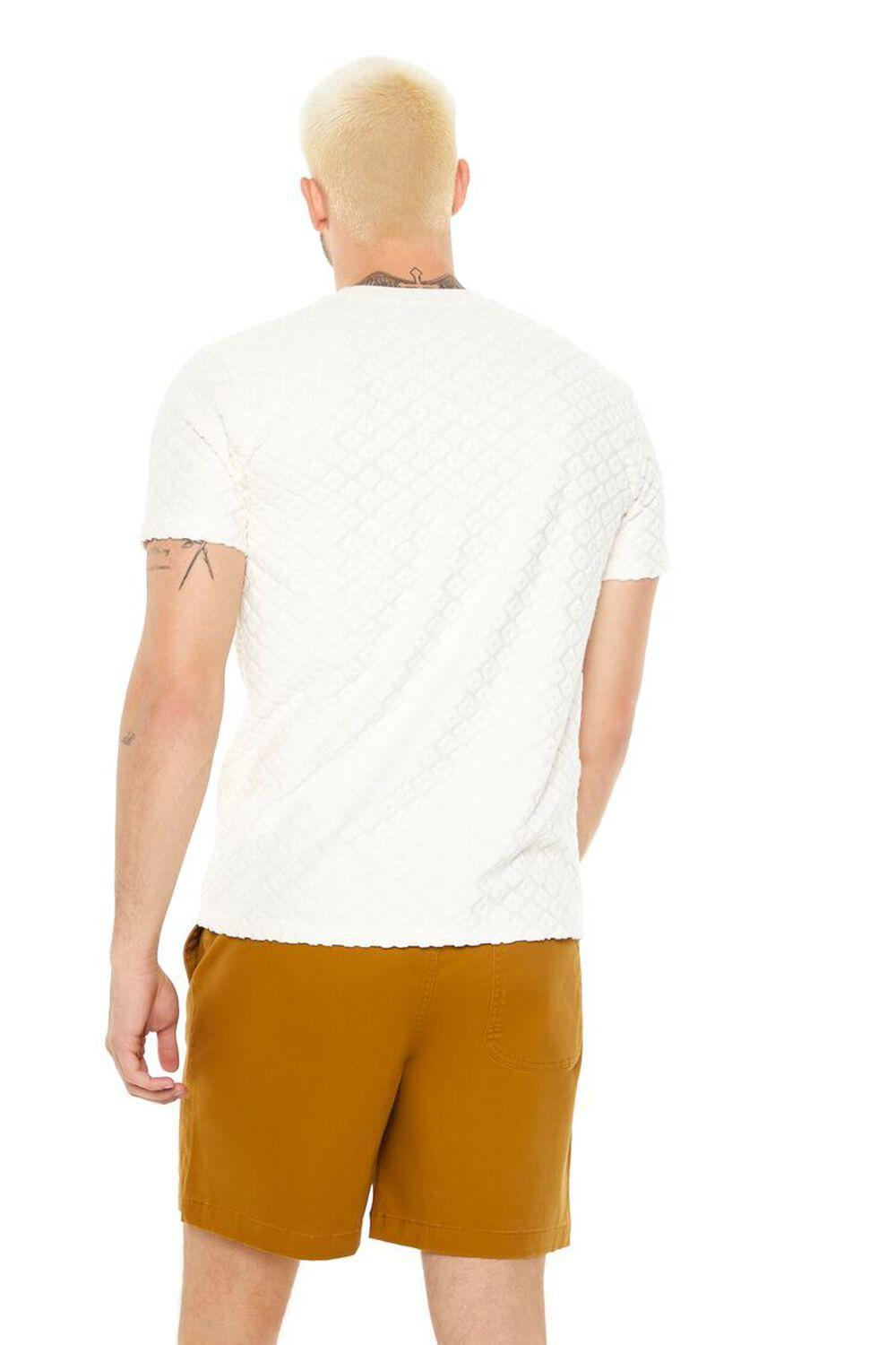 Flocked Geo Print Crew Tee | Forever 21 Product Image