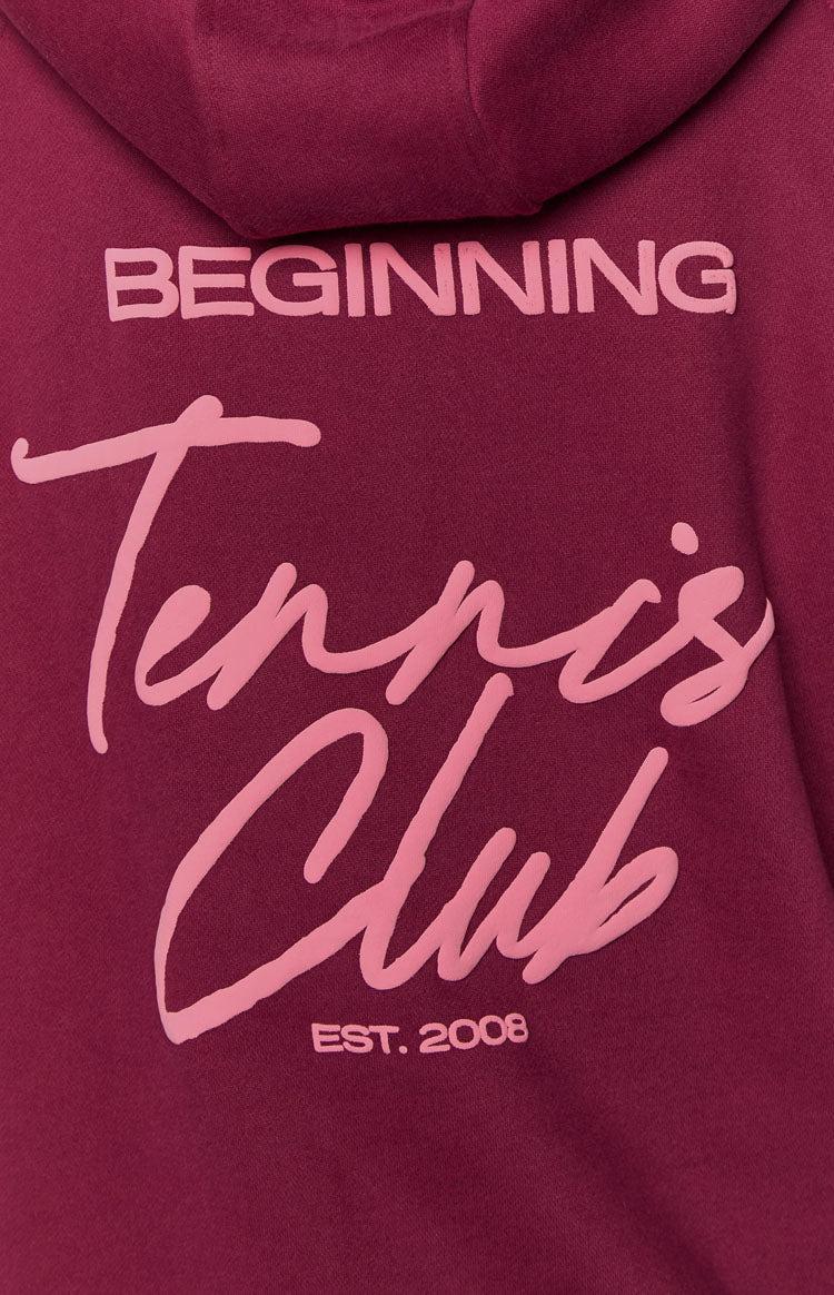 Beginning Red Tennis Club Bubble Hoodie Product Image