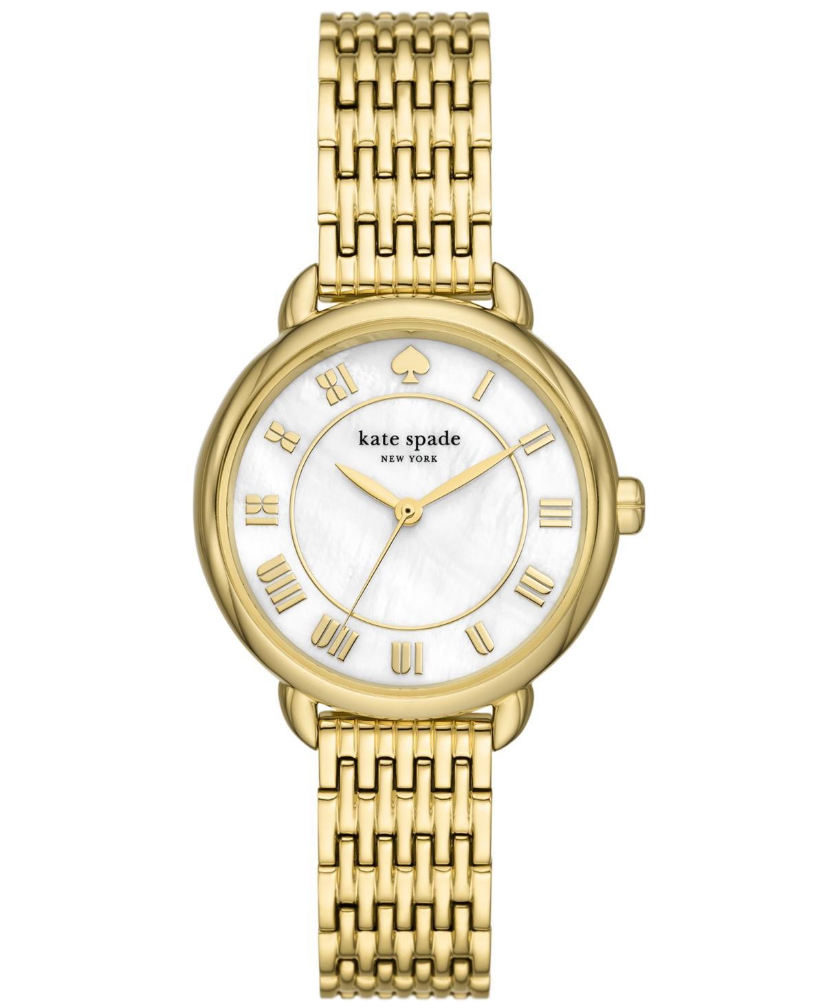 kate spade new york Womens Lily Avenue Three Hand Two Tone Stainless Steel Bracelet Watch Product Image