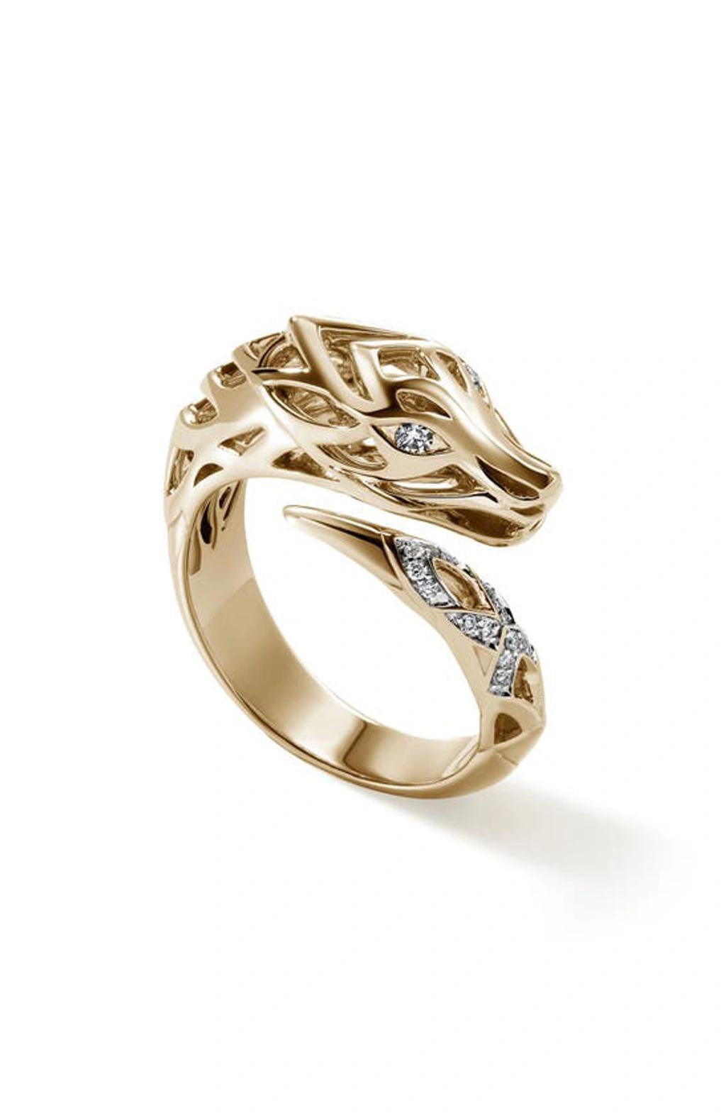 JOHN HARDY Naga Bypass Ring In Gold Product Image