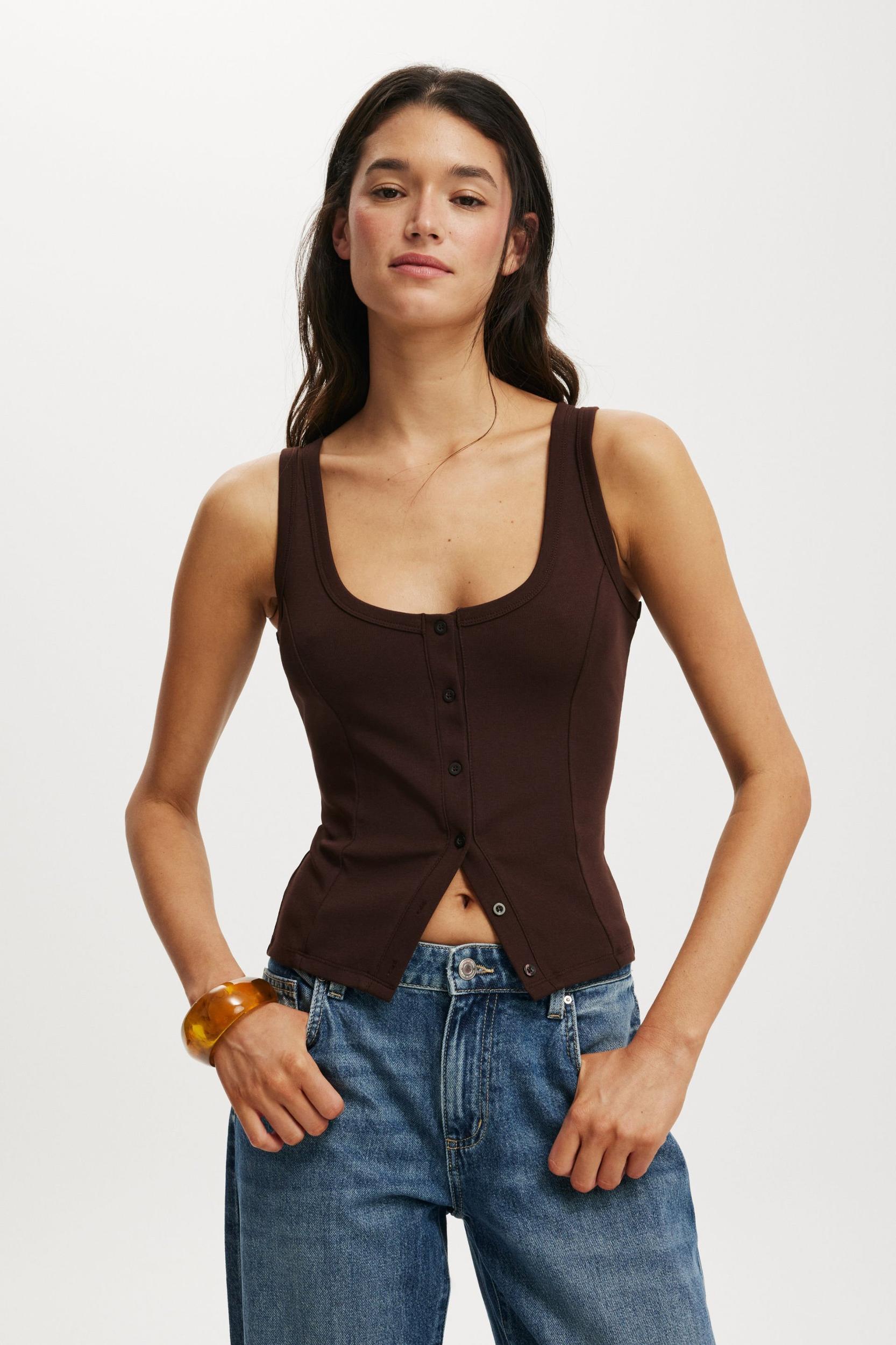 Lily Button Through Tank Product Image