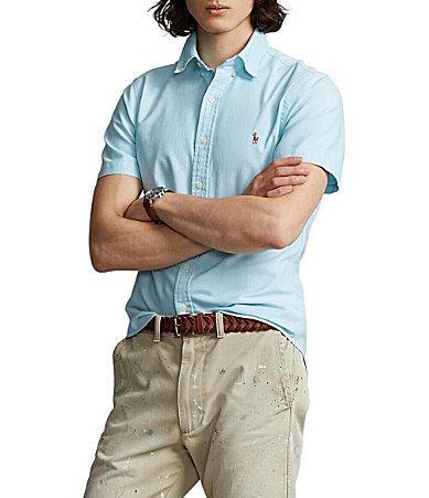 Polo Ralph Lauren Classic Fit Oxford Short Sleeve Woven Shirt Product Image