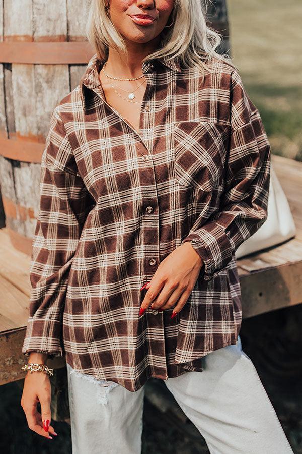 Cabin Cutie Plaid Button Up Product Image