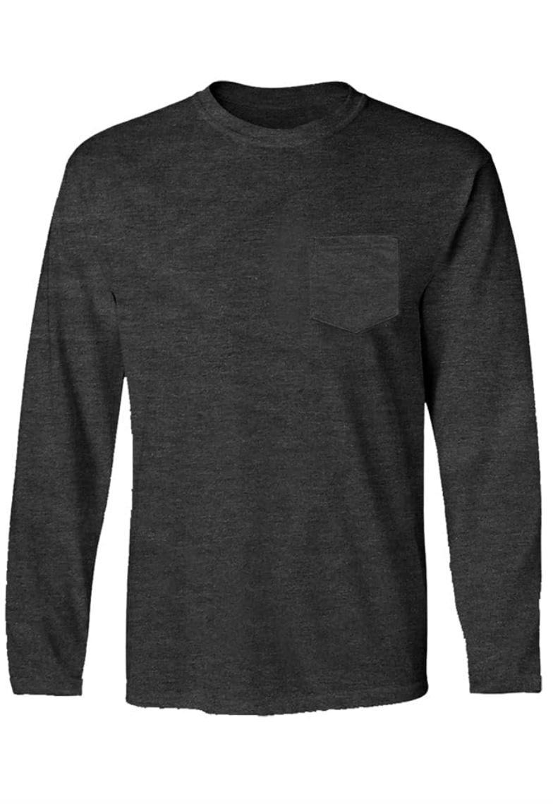 Mojo Sportswear Company The Plain Pocket Crew Men's Long Sleeve Tee Product Image