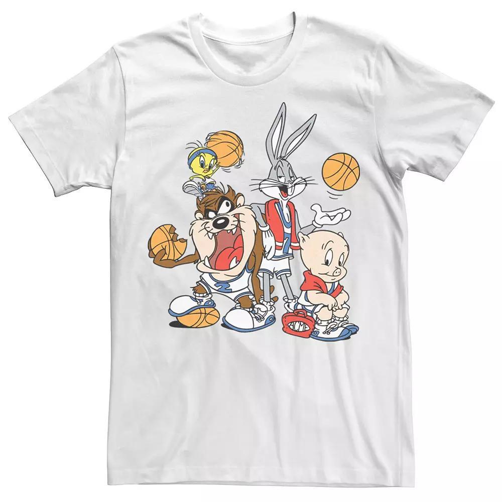 Men's Looney Tunes Tasmanian Bugs Tweety And Porky Tee,  Product Image