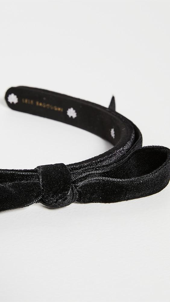 Lele Sadoughi Bardot Velvet Ribbon Slim Headband | Shopbop Product Image