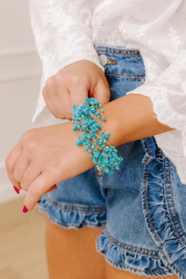 Final Touch Layered Bracelet in Turquoise Product Image