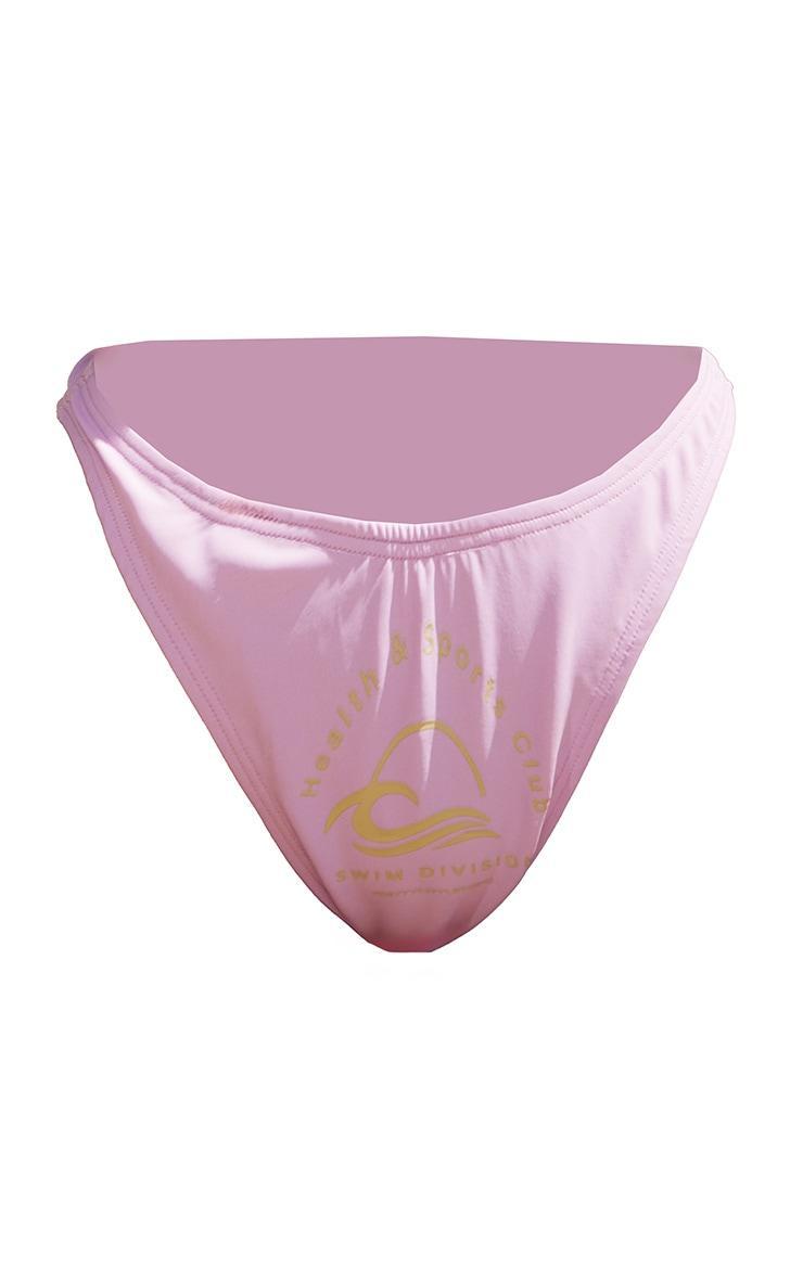 Lilac High Leg Sports Club Bikini Bottoms Product Image