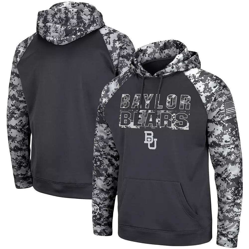 Men's Colosseum Charcoal Oklahoma State Cowboys OHT Military Appreciation Digital Camo Pullover Hoodie,  Product Image