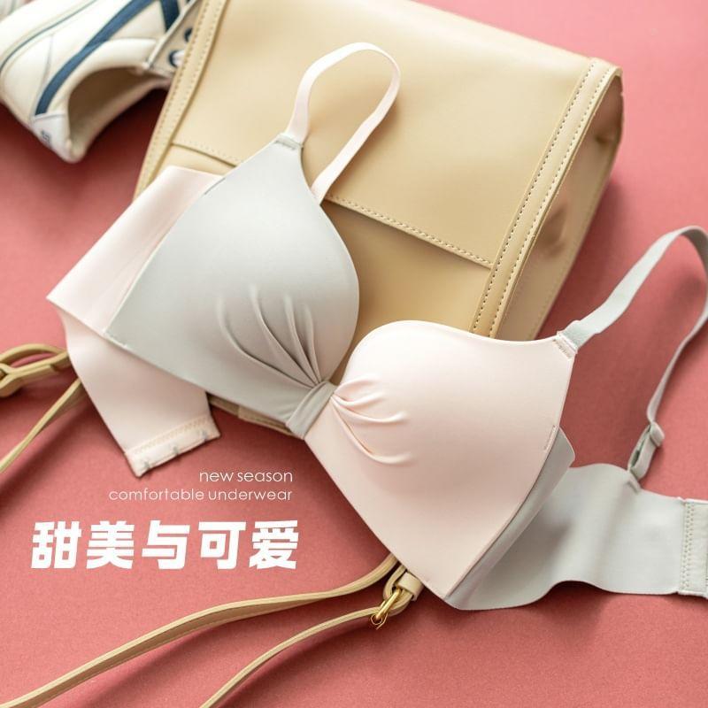 Color Block Bra / Panty / Set Product Image