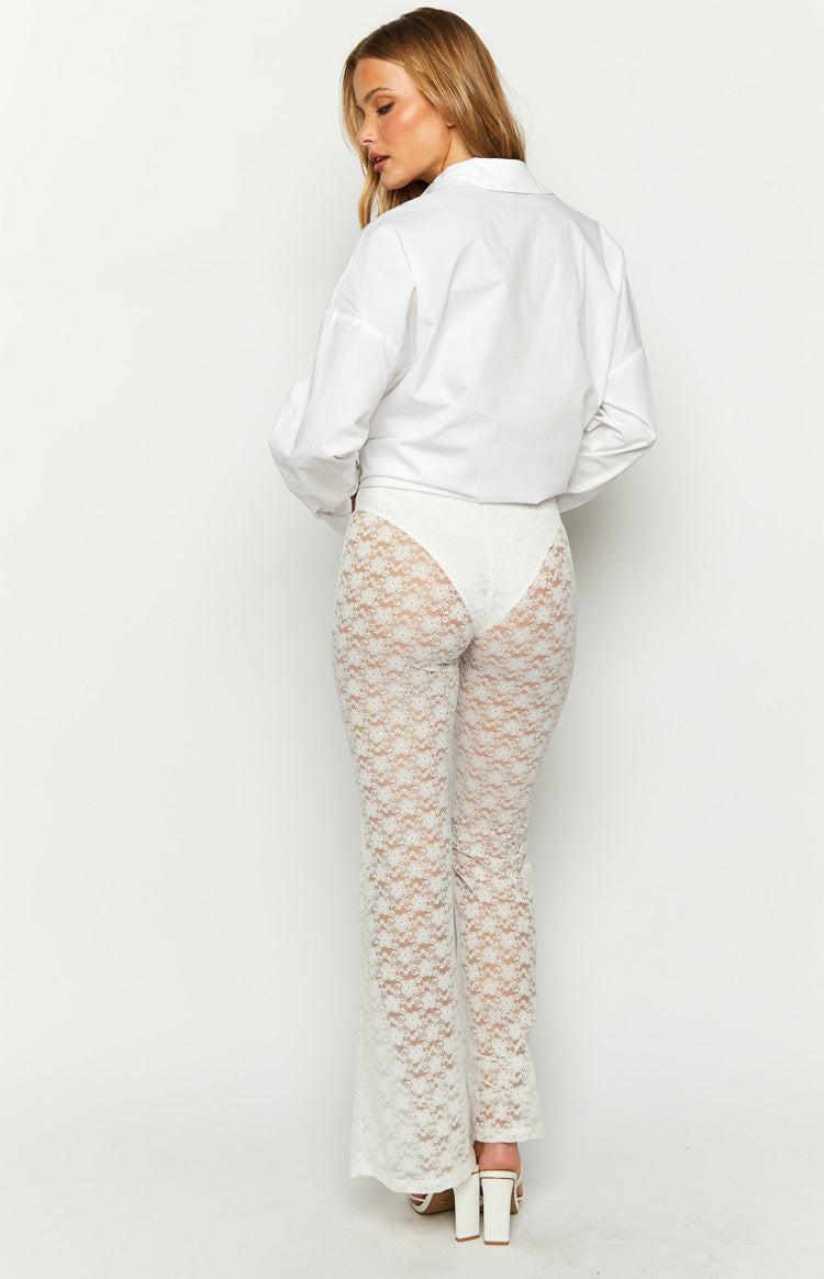 Mirage White Lace Pants Product Image