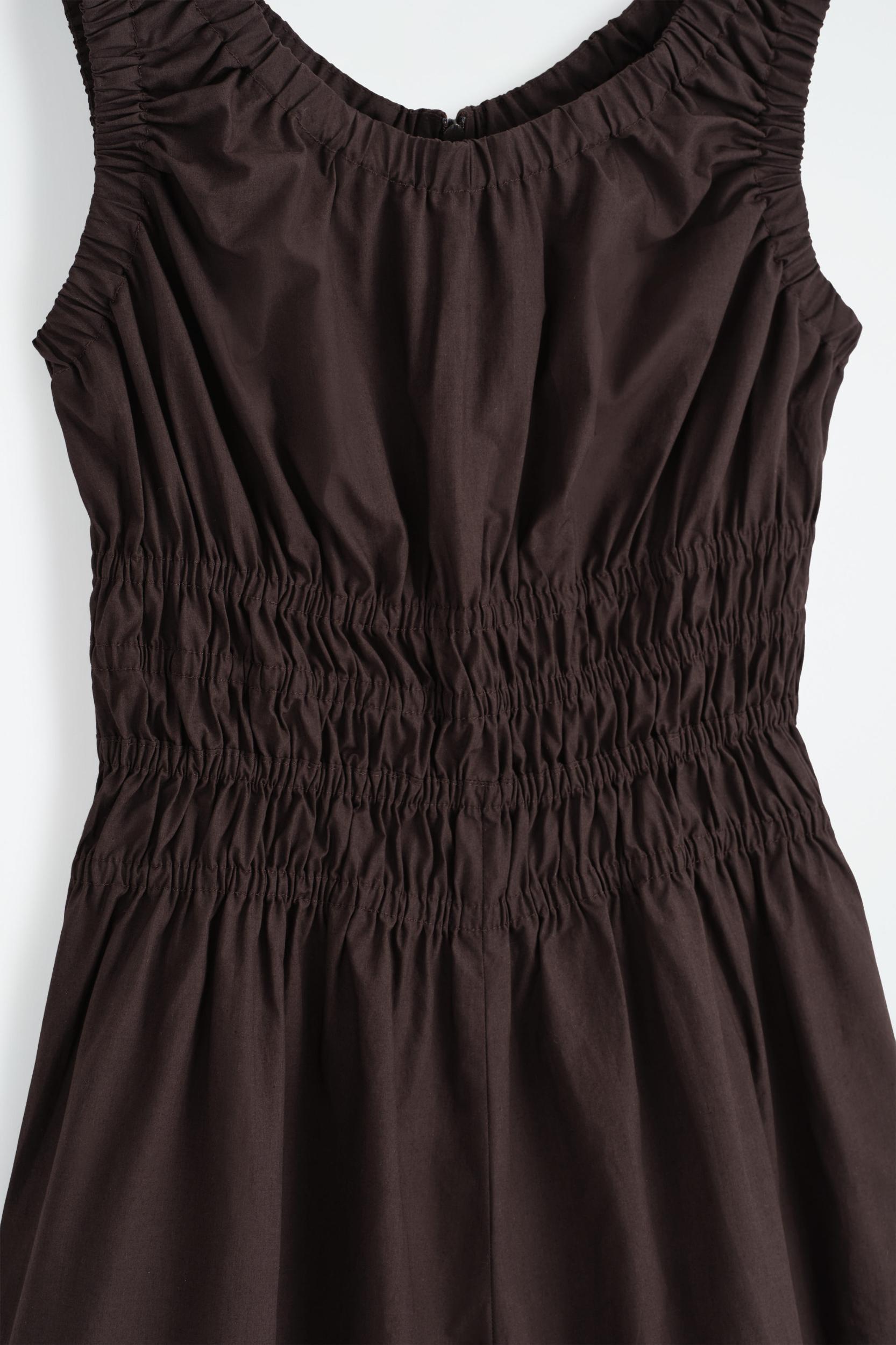 SHIRRED COTTON JUMPSUIT Product Image