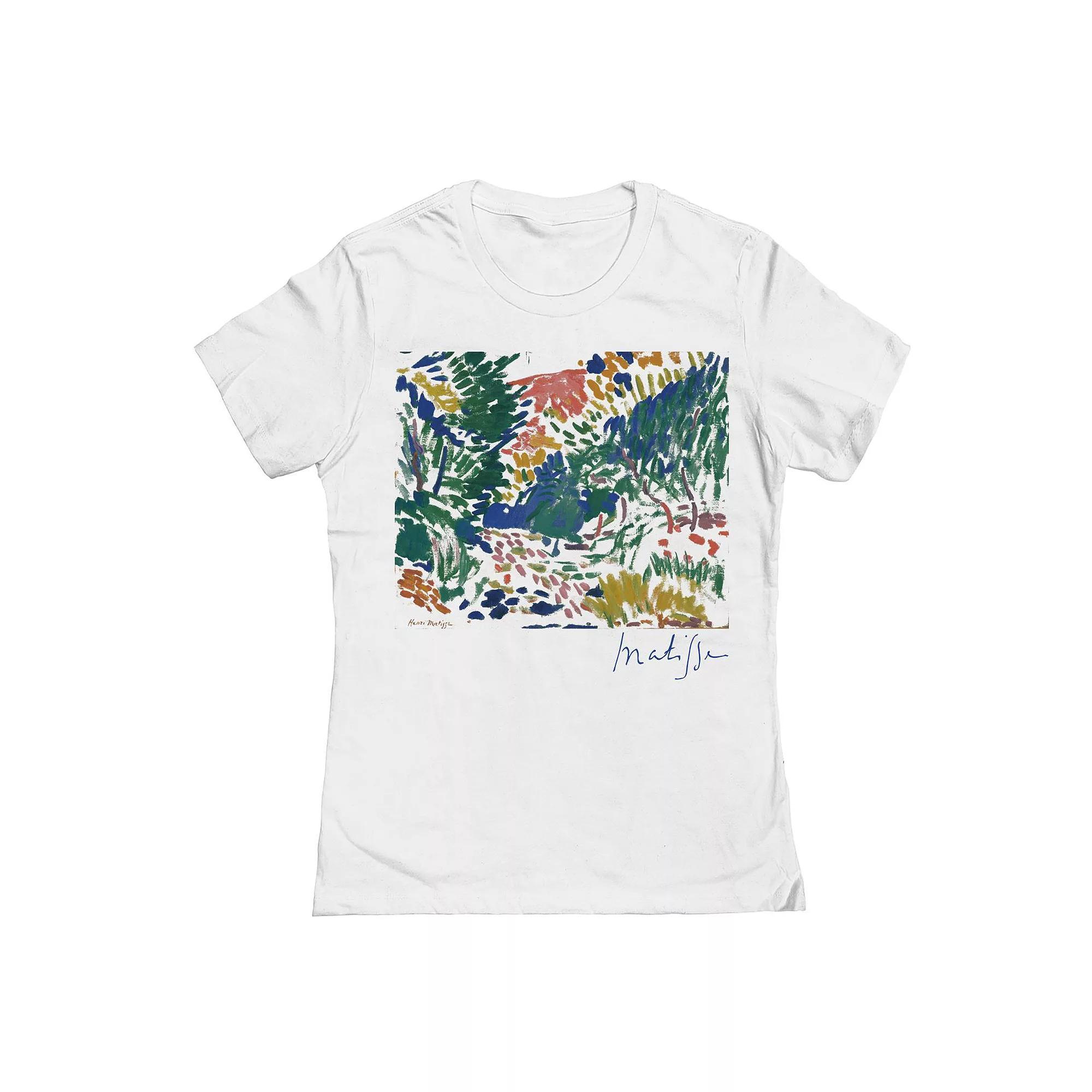 Junior's Matisse Landscape Womens Graphic Tee, Girl's, Size: Large, White Product Image