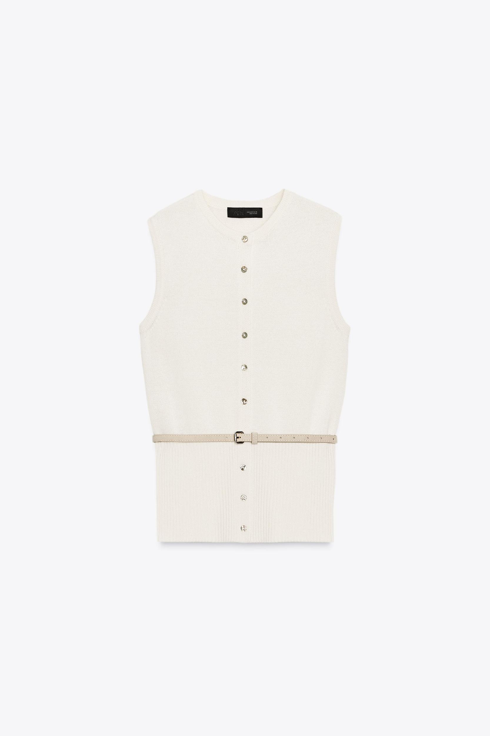 BELTED VEST Product Image