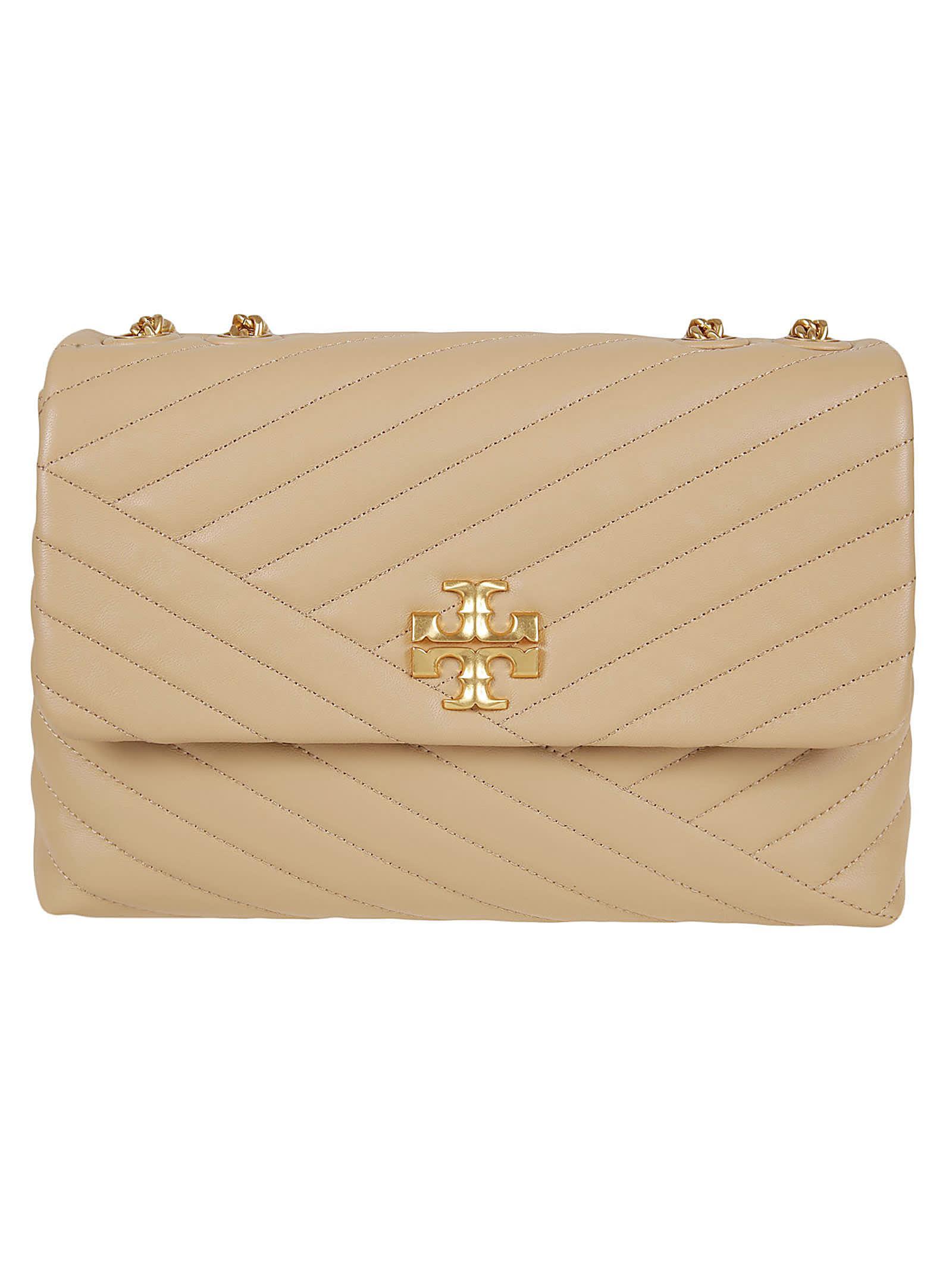 TORY BURCH Kira Chevron Convertible Shoulder Bag In Brown Product Image