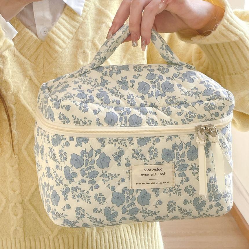 Floral Fabric Pouch / Makeup Bag / Clutch Product Image