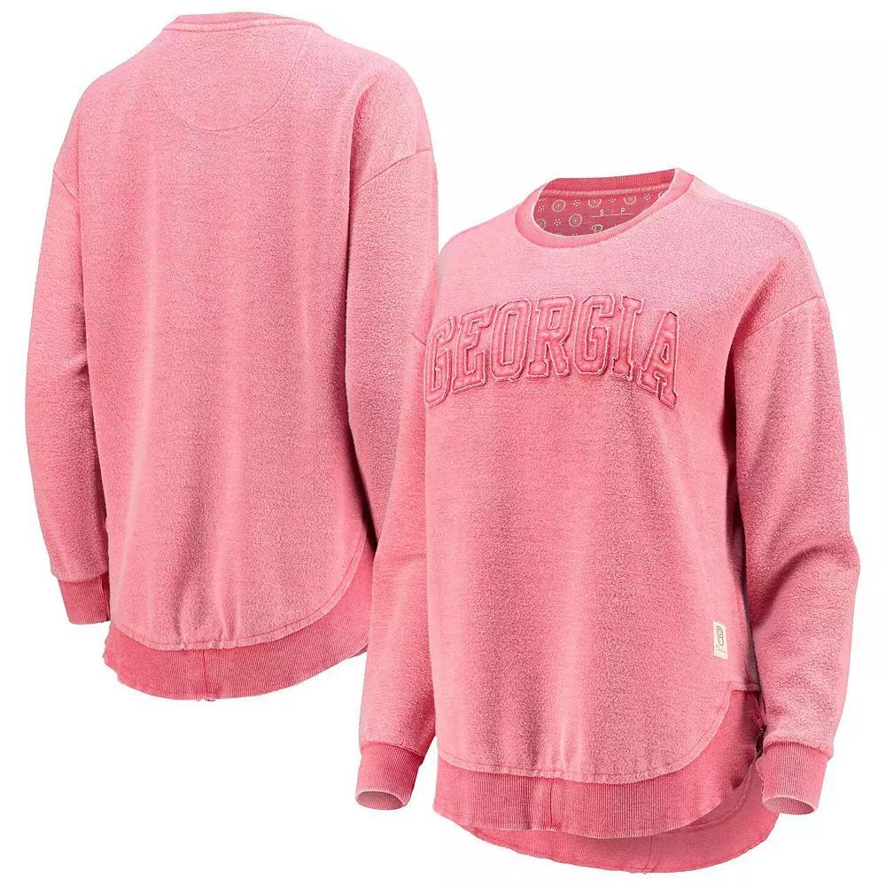 Women's Pressbox Red Georgia Bulldogs Ponchoville Pullover Sweatshirt,  Product Image