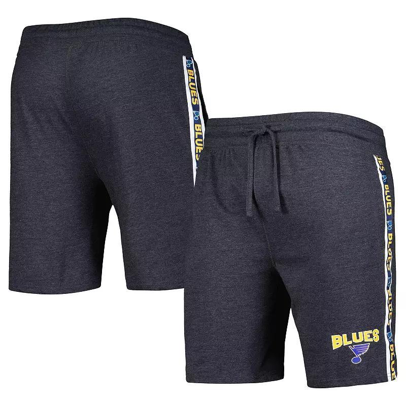 Men's Concepts Sport Charcoal St. Louis Blues Team Stripe Shorts,  Product Image