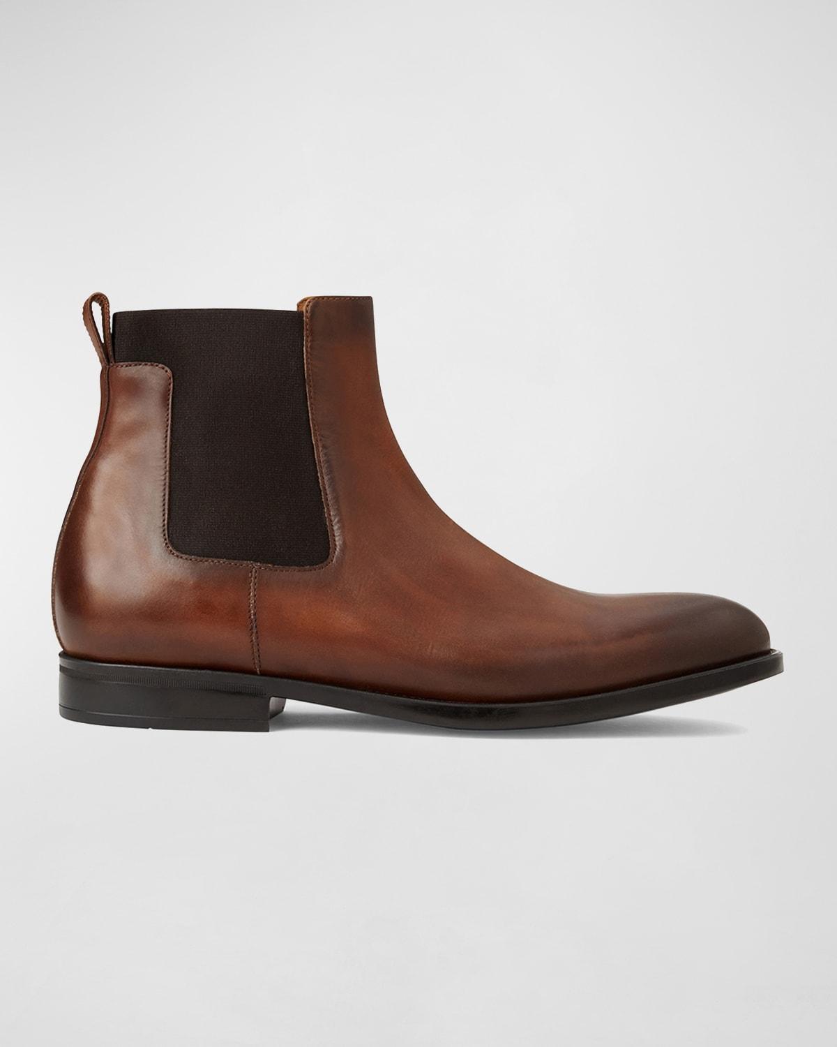 Mens Byron Leather Boots Product Image