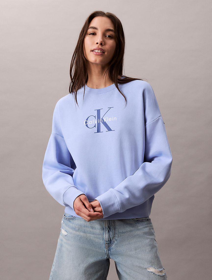Fleece Monogram Logo Relaxed Sweatshirt Product Image