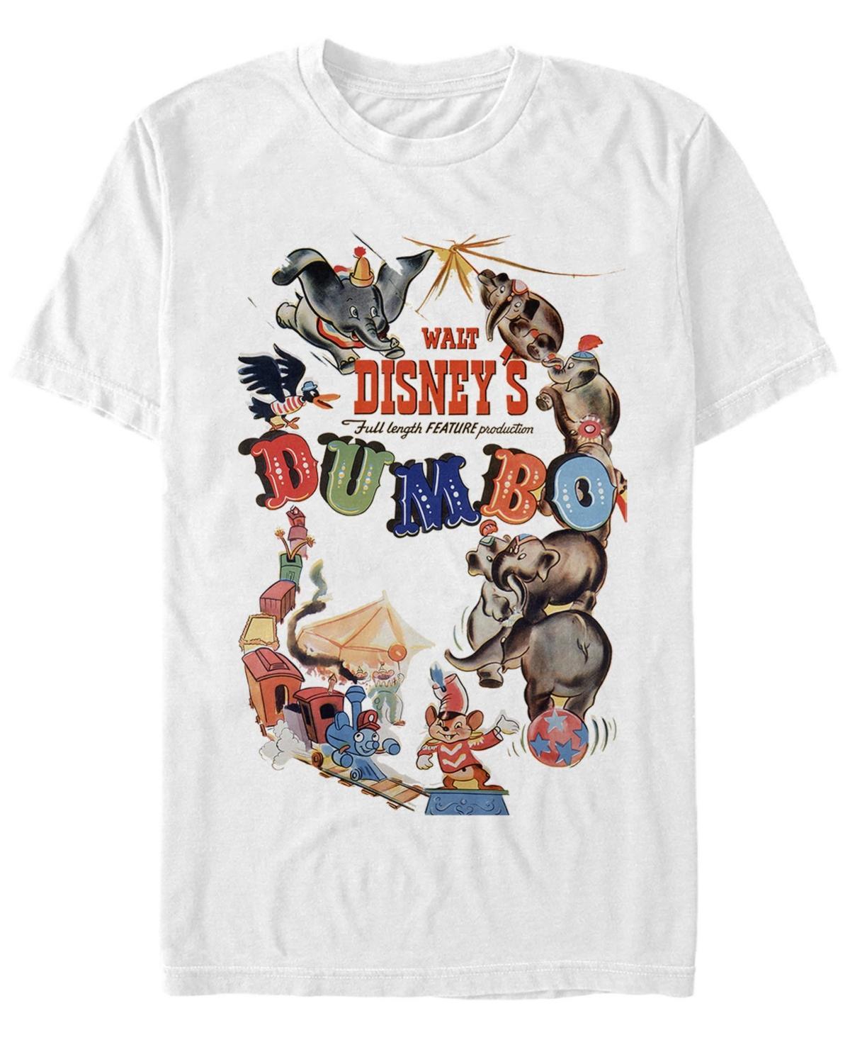 Disney's Dumbo Men's Vintage Movie Poster Tee, Size: Small, White Product Image