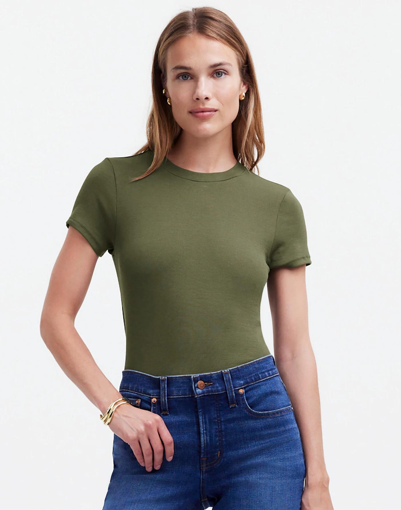 (Re)generative Cotton Ribbed Crewneck Tee Product Image