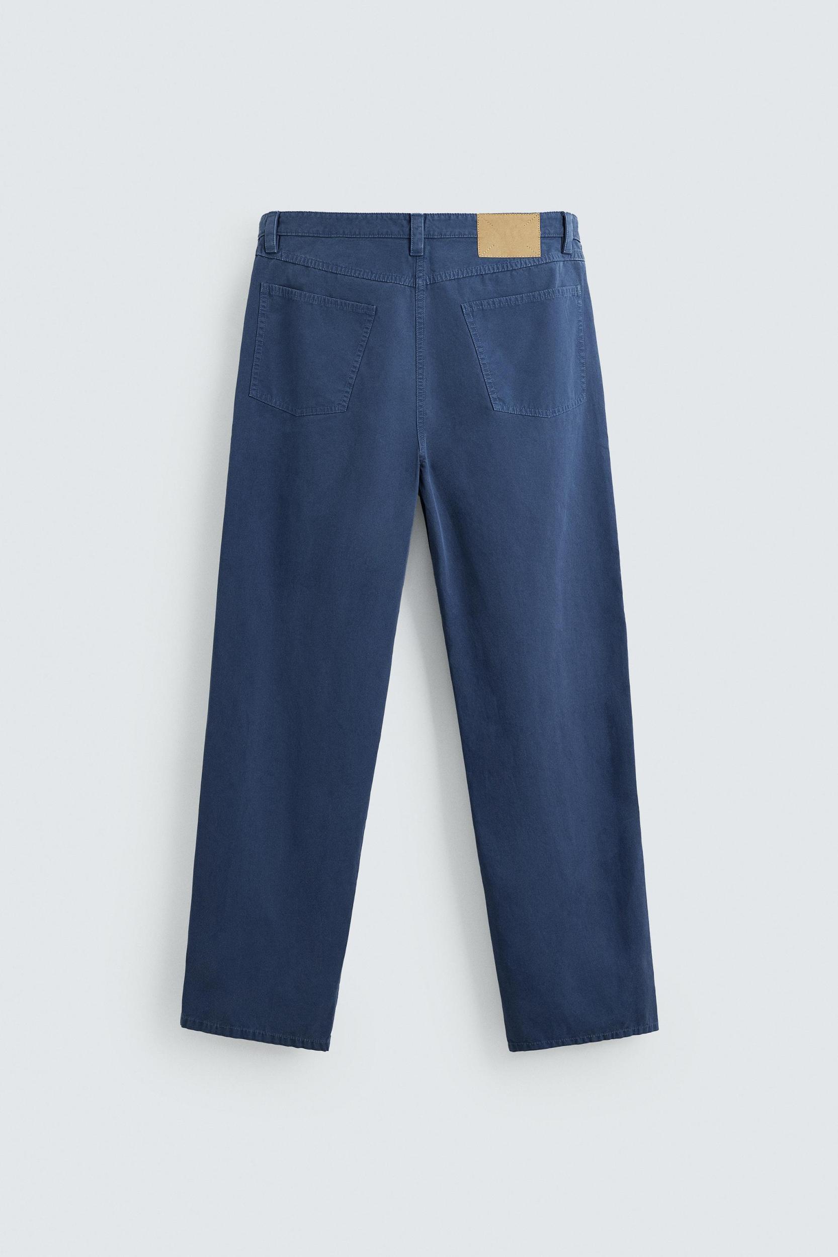 WASHED STRAIGHT FIT PANTS Product Image