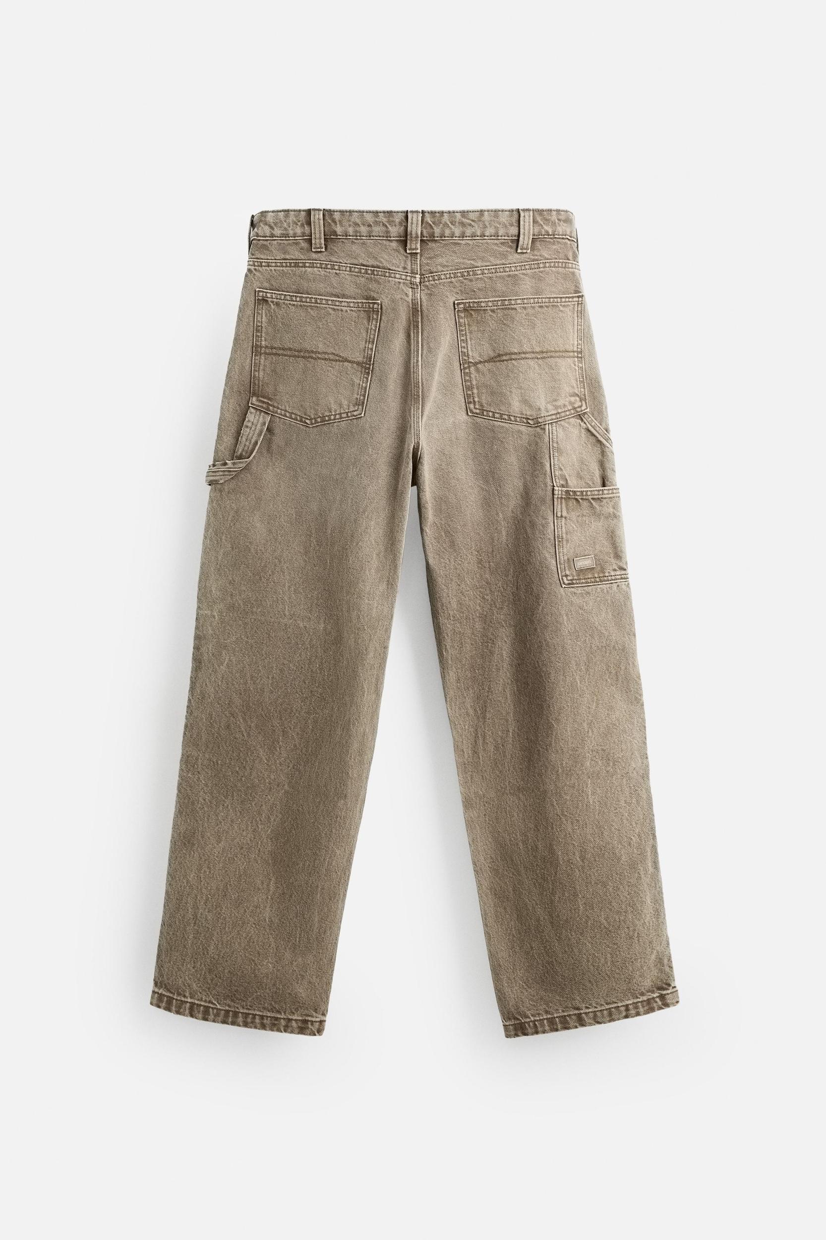 WASHED CARPENTER POCKET PANTS Product Image