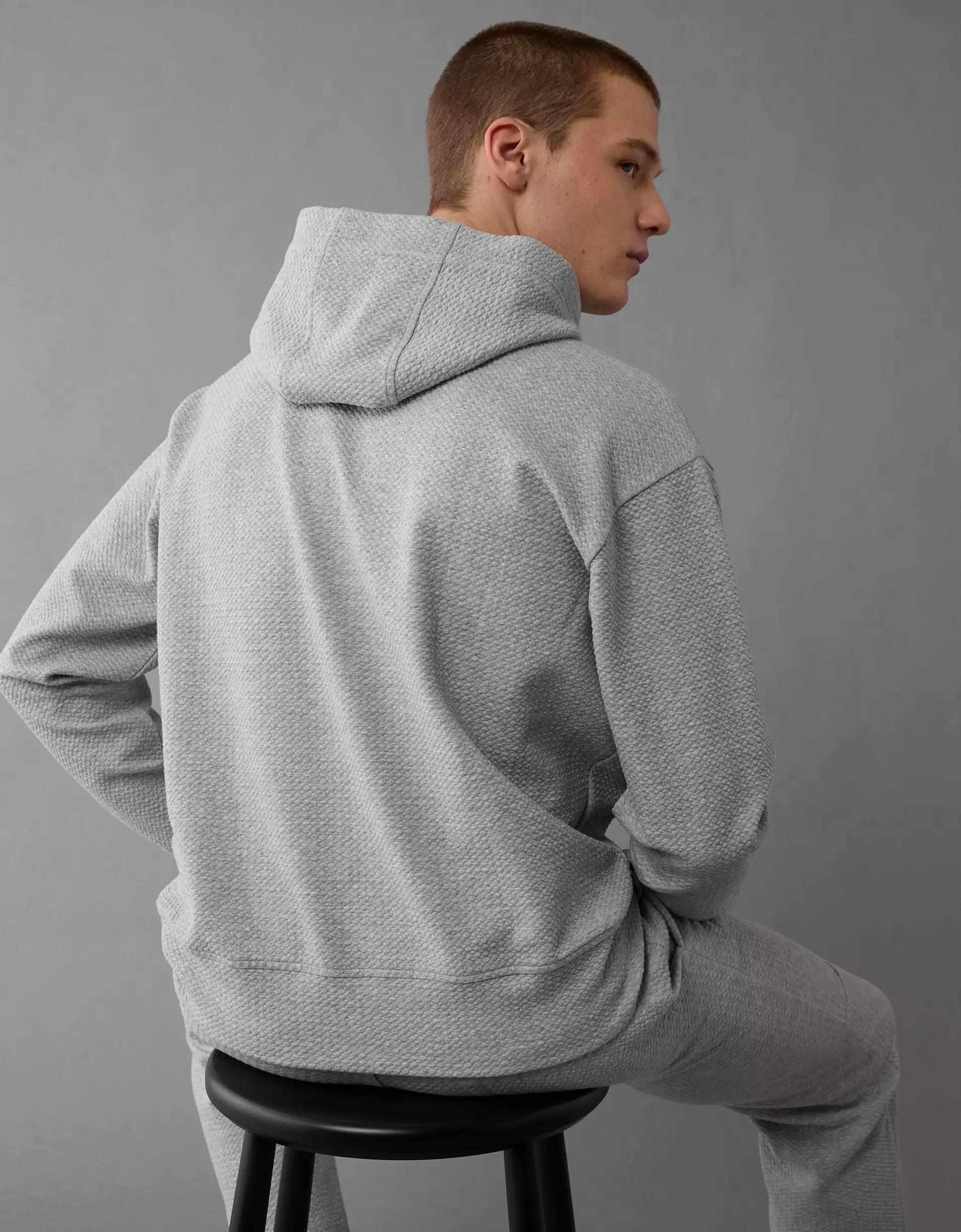 AE 24/7 Textured Fleece Hoodie Product Image