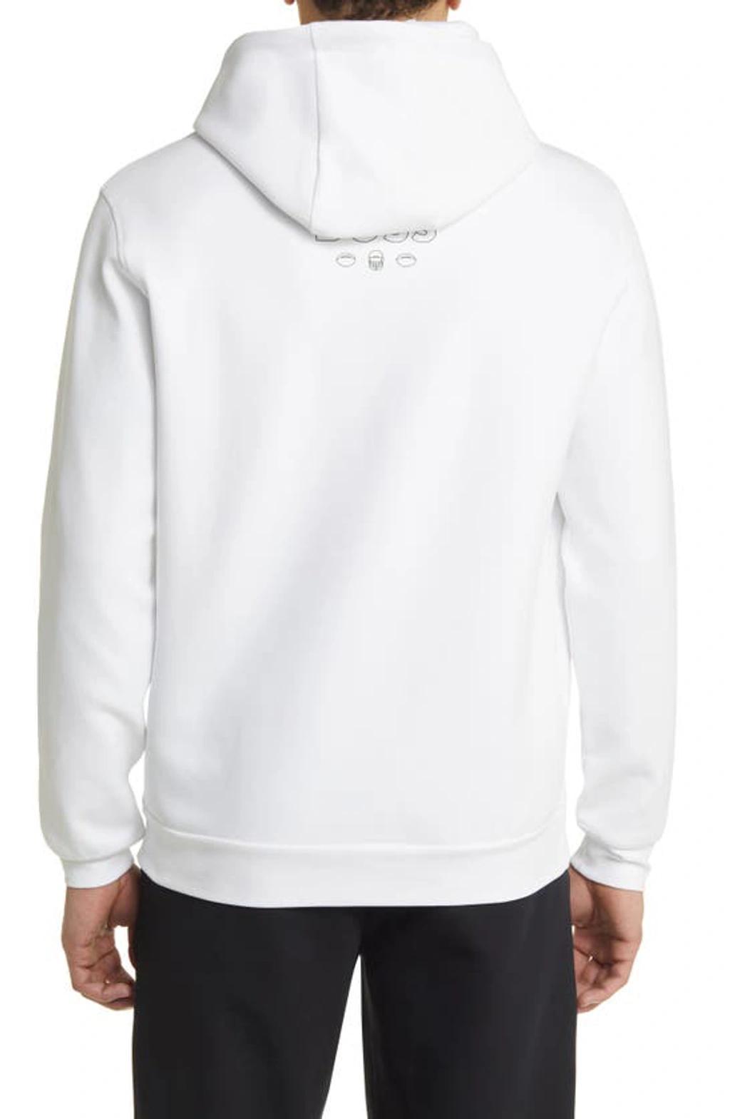 HUGO BOSS X Nfl Touchback Graphic Hoodie In Open White Product Image