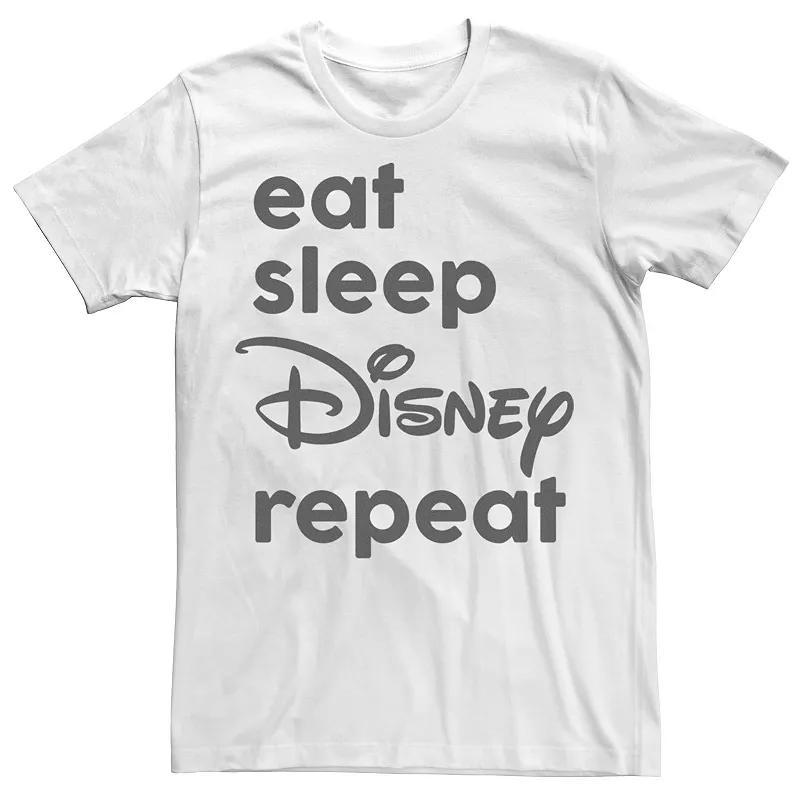 Disney Men's Eat Sleep Disney Repeat Tee, Size: Medium, White Product Image