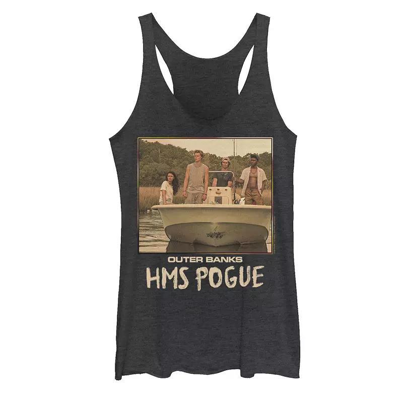 Juniors' Outer Banks HMS Pogue Graphic Tank Top, Girl's, Size: Medium, Black Grey Product Image