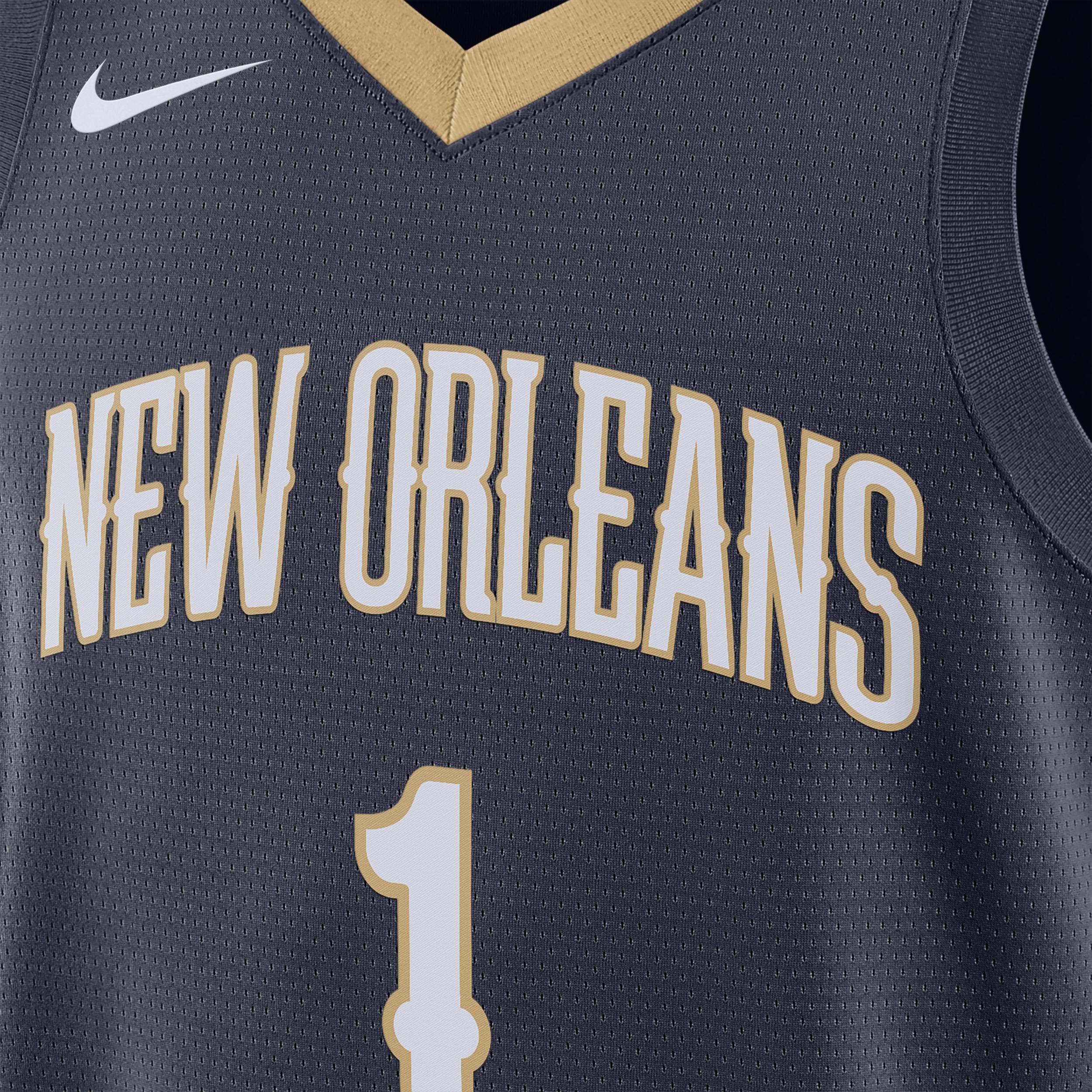 New Orleans Pelicans Icon Edition 2022/23 Nike Mens Dri-FIT NBA Swingman Jersey Product Image