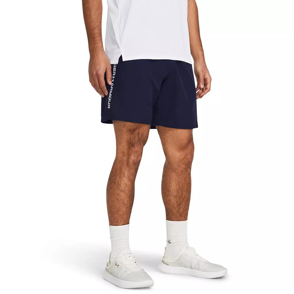 Men's Under Armour 8.25-in. Woven Wordmark Shorts, Size: Medium, Castlerock Product Image