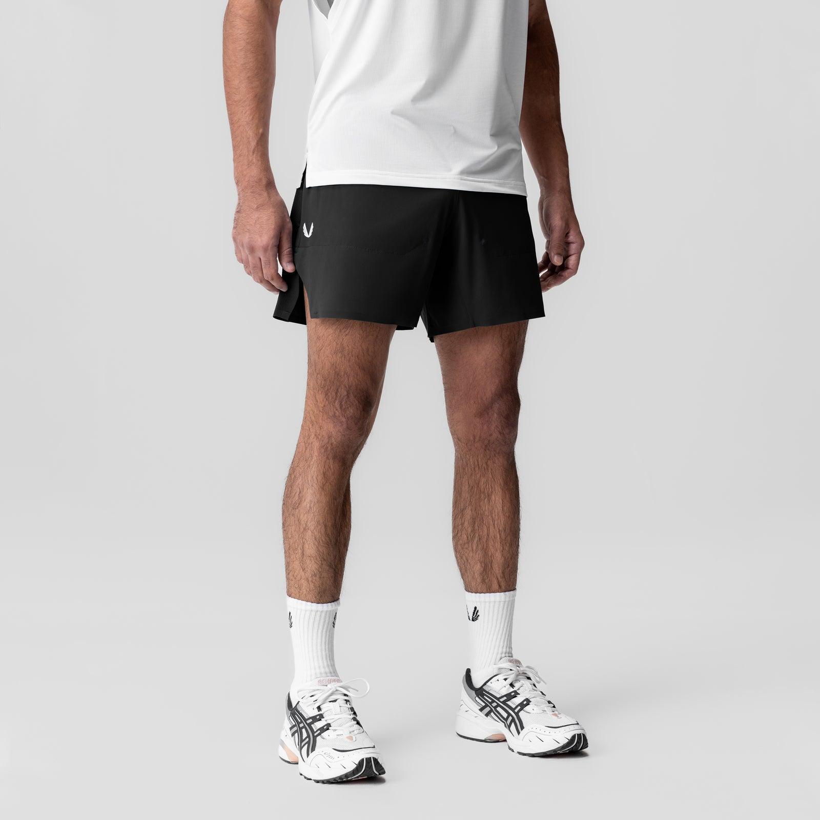 1064. Tetra-Lite® 6" Bonded Training Short - Black Male Product Image