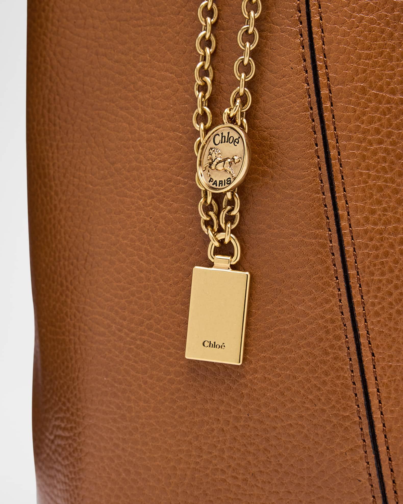 Spin Medium Tote Bag in Leather  Product Image