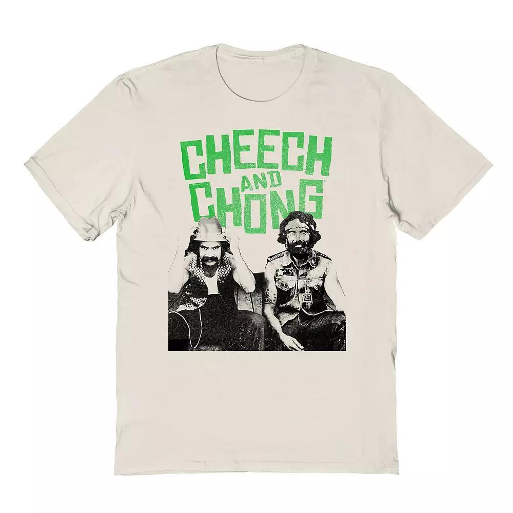 Men's Cheech & Chong 2 Guys Graphic Tee, Size: Medium, Natural Product Image