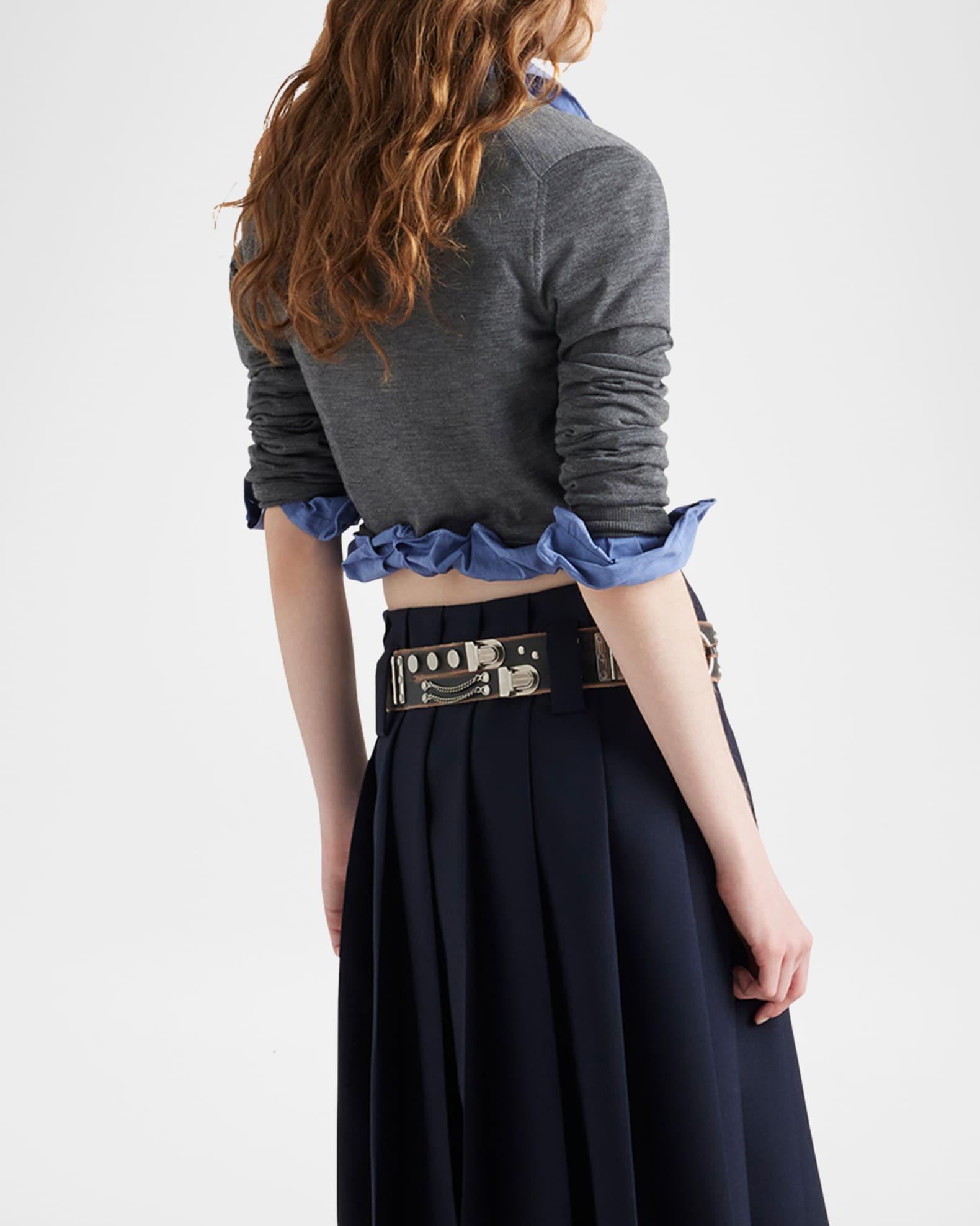 V-Neck Wool Cardigan Product Image