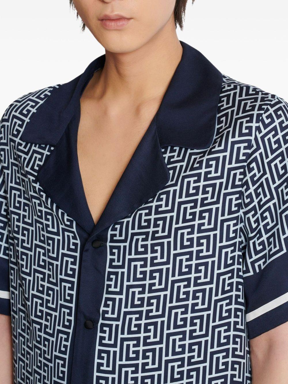 monogram-pattern shirt  Product Image